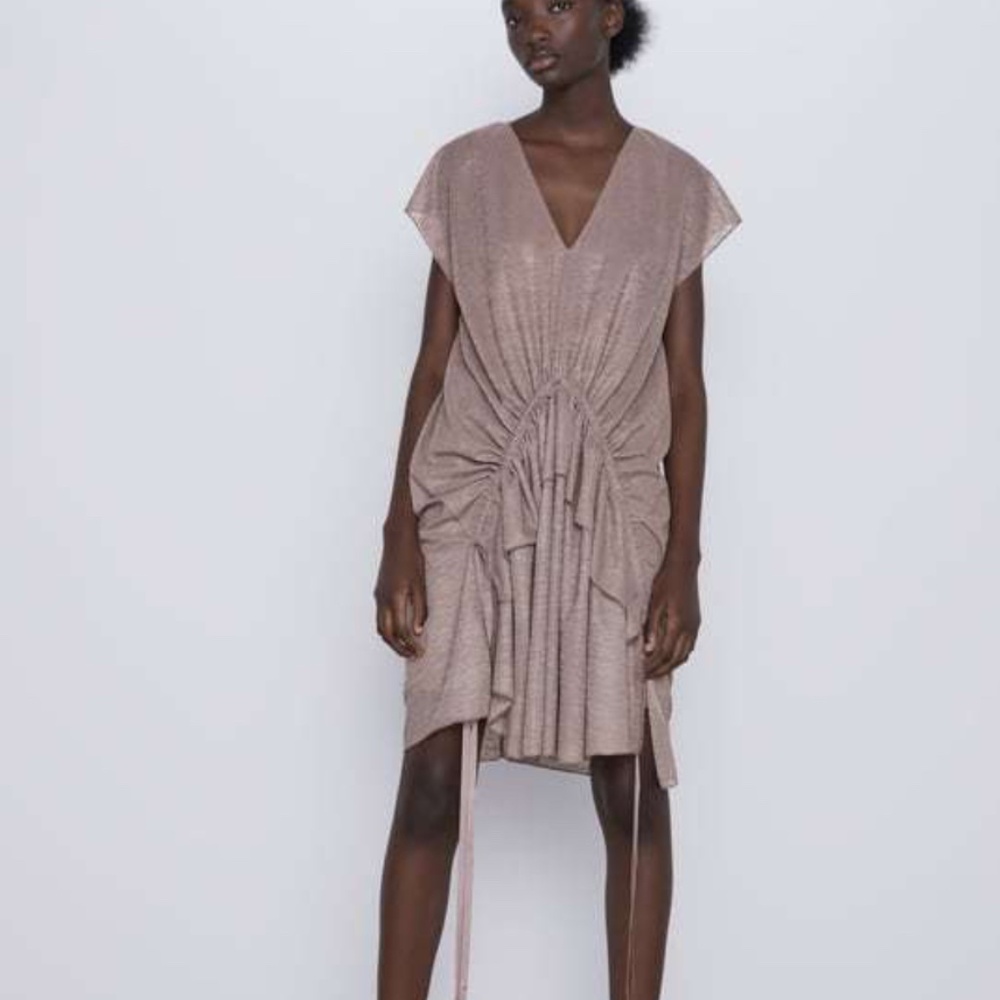 Zara drape dress Small